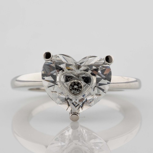 Anello oro bianco 750/18