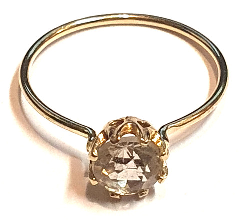 Anello solitario oro 333 con