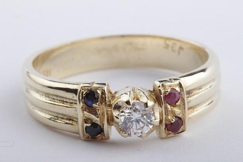 Anello cristallo zaffiro